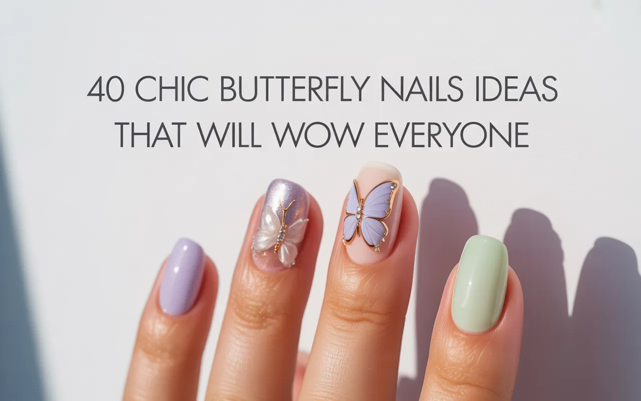 40 Chic Butterfly Nails Ideas That Will Wow Everyone