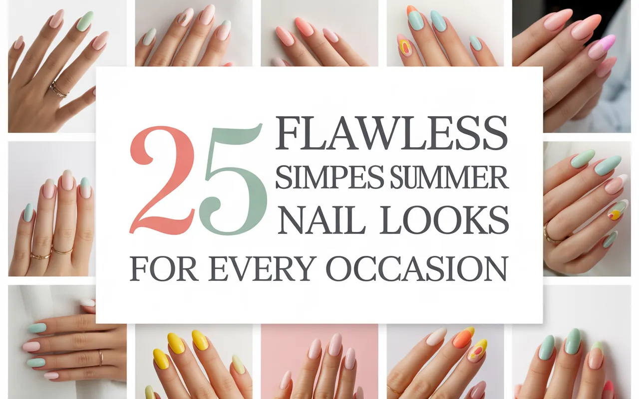 25 Flawless Simple Summer Nails Looks for Every Occasion