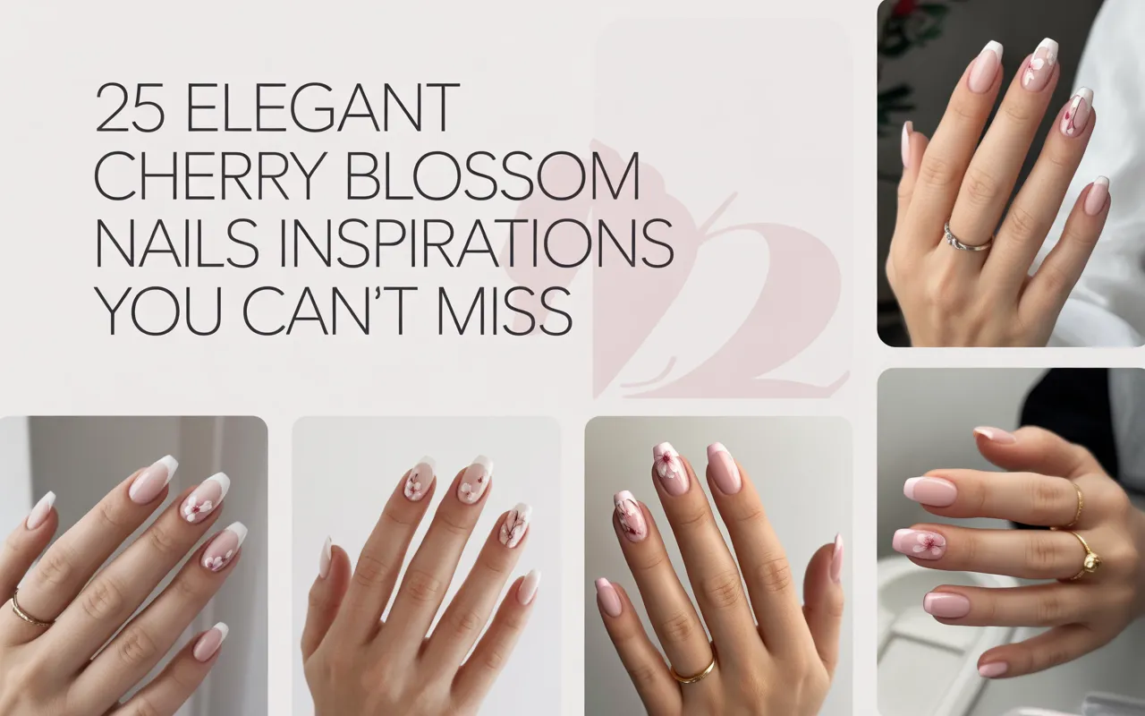 25 Elegant Cherry Blossom Nails Inspirations You Can’t Miss